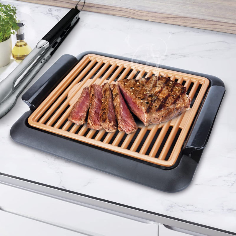 Grill eléctrico sin humos 1250w- TopCook - e-tiendaya