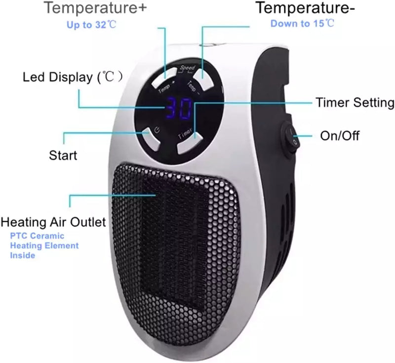 Calentador Eléctrico Portátil - e-tiendaya